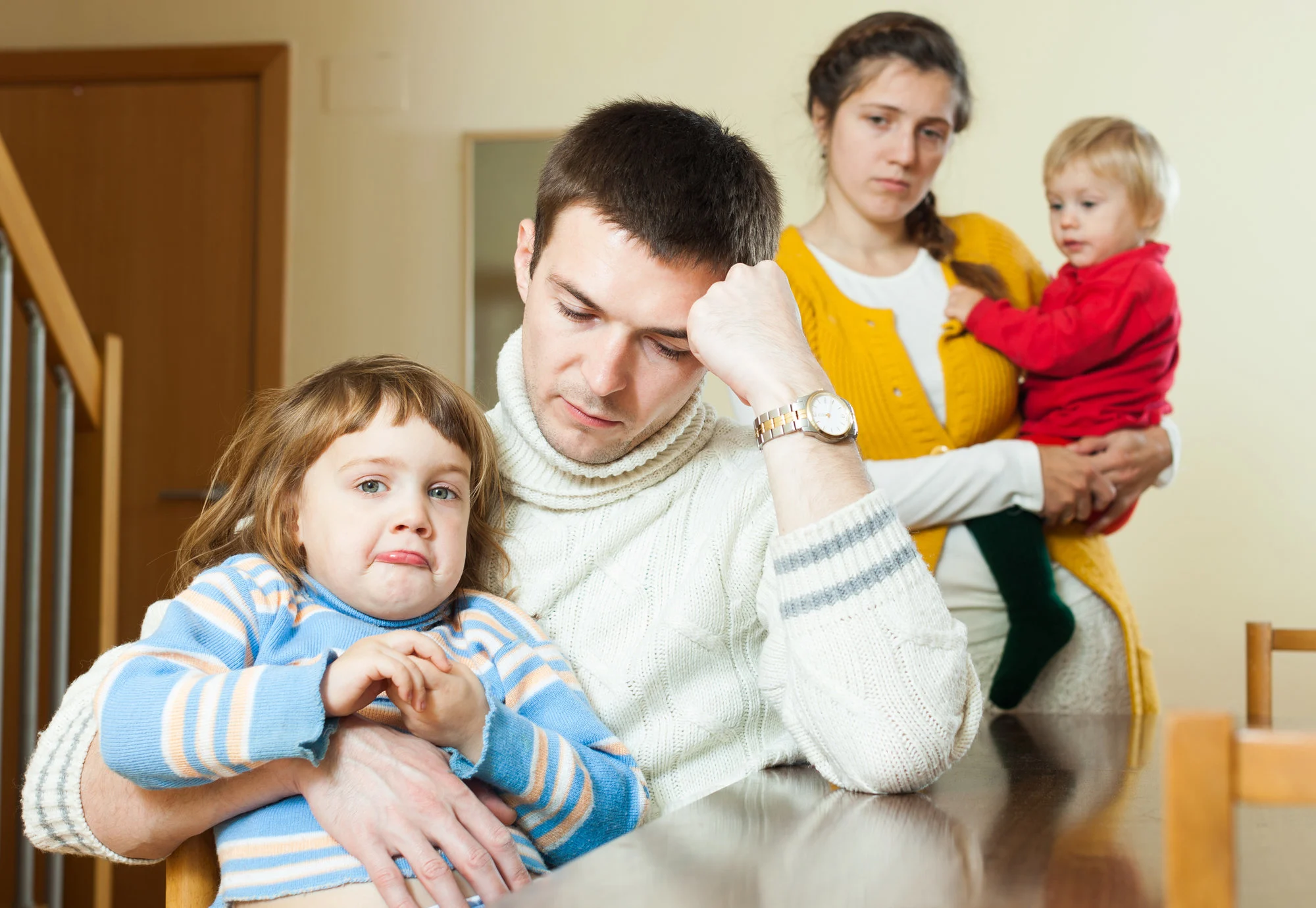 Stressed family
