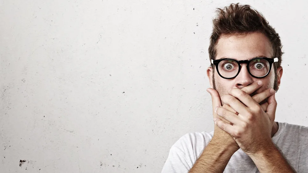 shocked man