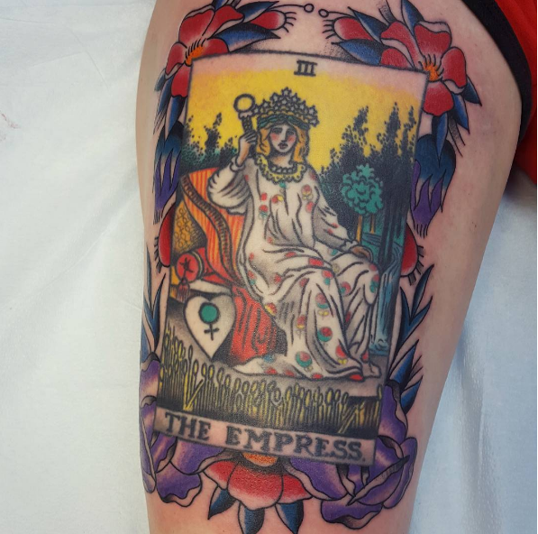 The high priestess by tattooist Spence zz tattoo  Tattoogridnet