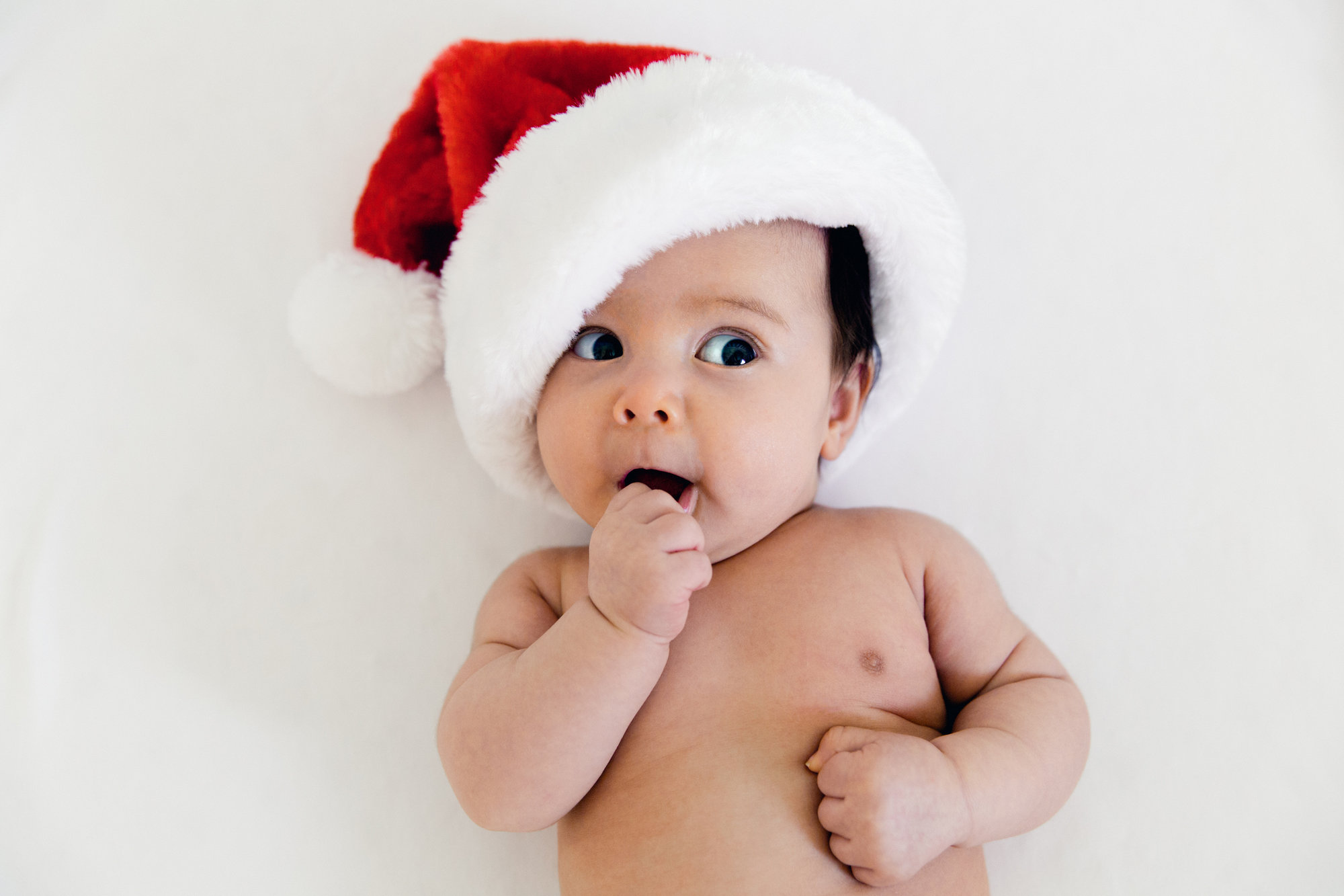 personalised baby santa hat