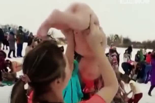Watch This Mom Swing Dip Her Baby In Freezing Water For An Immune System Boost Cafemom Com Watch This Mom Swing Dip Her Baby In Freezing Water For An Immune System Boost Cafemom Com
