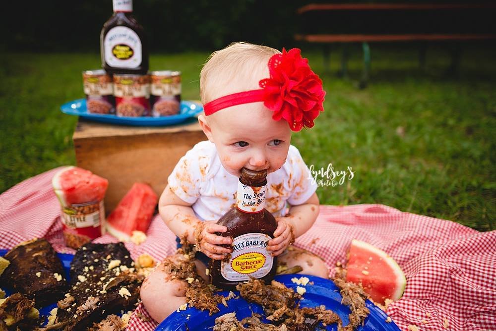 A Non-Traditional Cake Smash Session - Pie Smash for Baby's 1st Birthday ·  KristeenMarie Photography