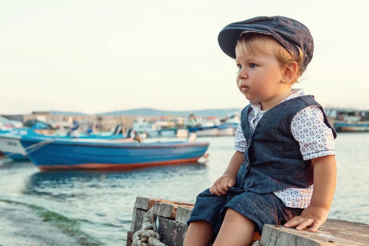 Little boy by the sea