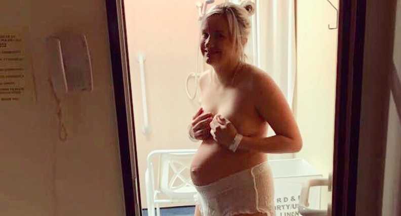 New mom praises her postpartum body in all its adult diaper