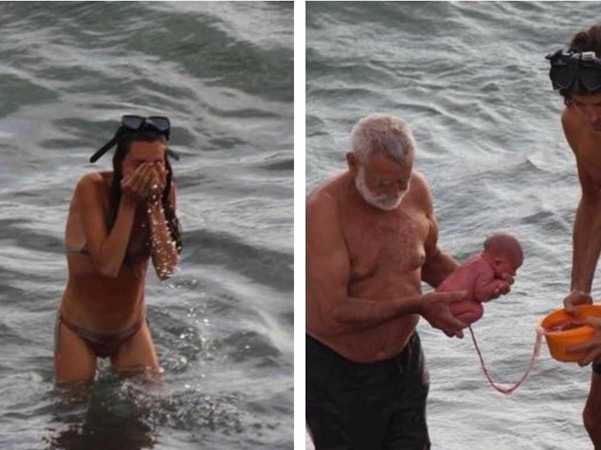 Mom Gives Birth in the Red Sea in Viral Photos | CafeMom.com
