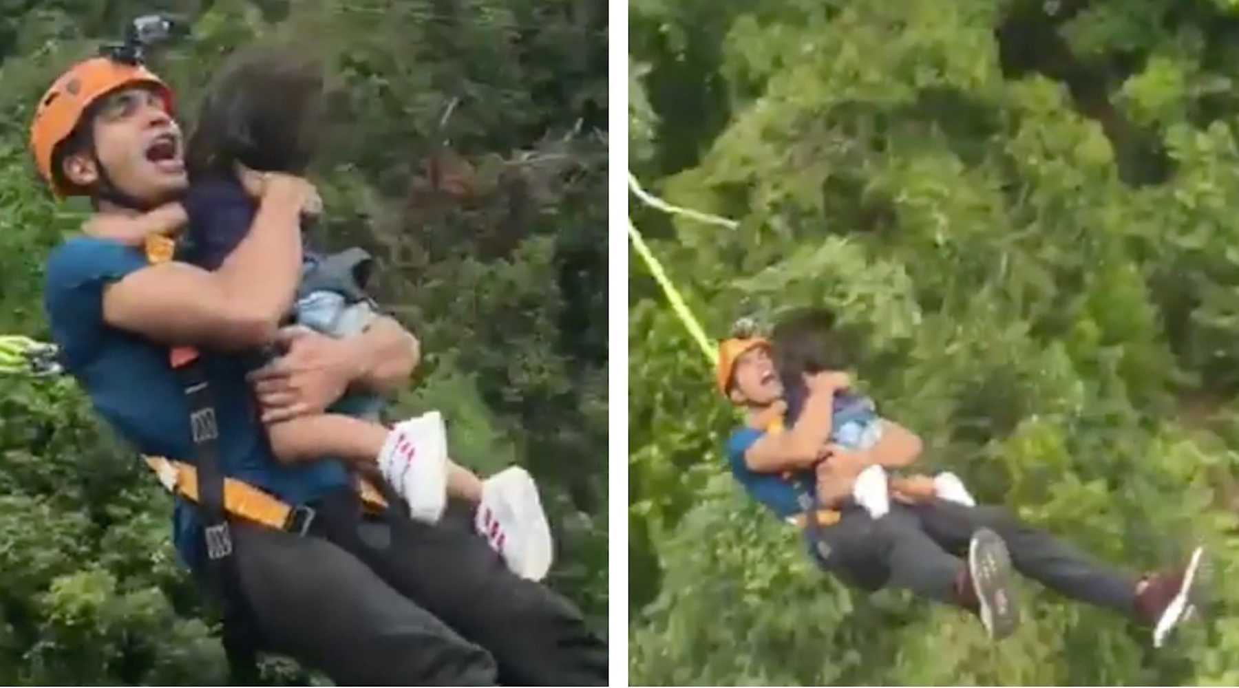 Dad Bungee Jumps With His 2 Year Old In Shocking Video Cafemom Com