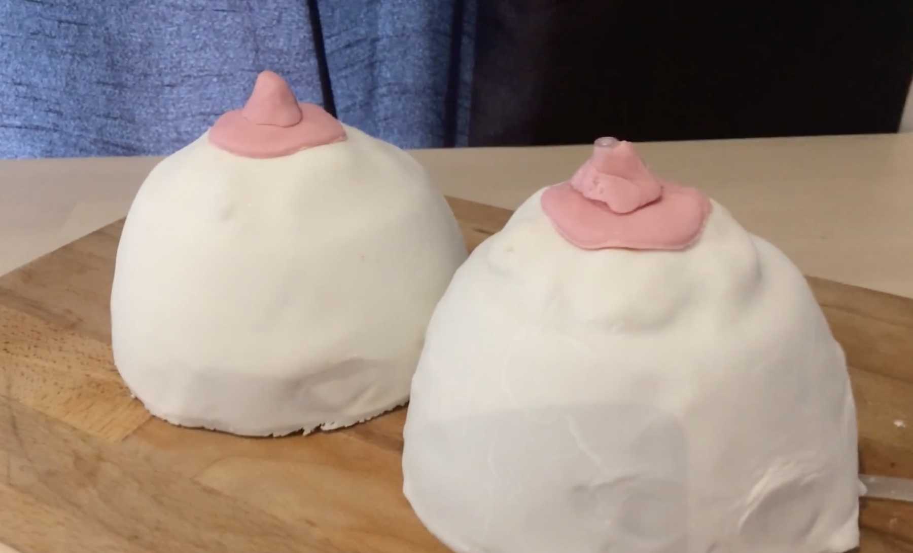 This Dad Made His Wife a Boob Cake That Actually 'Lactates