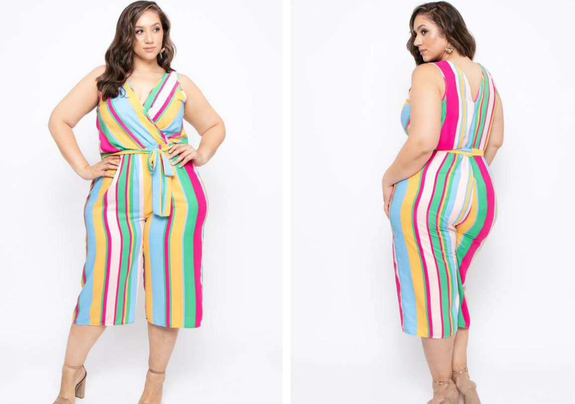girls plus size rompers