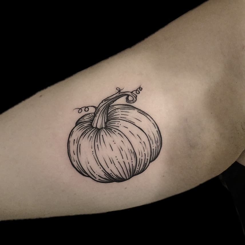 Top more than 79 black pumpkin tattoo best