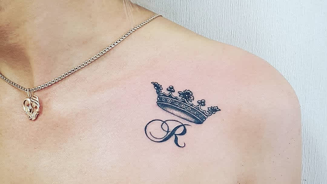 queen crown tattoo drawing