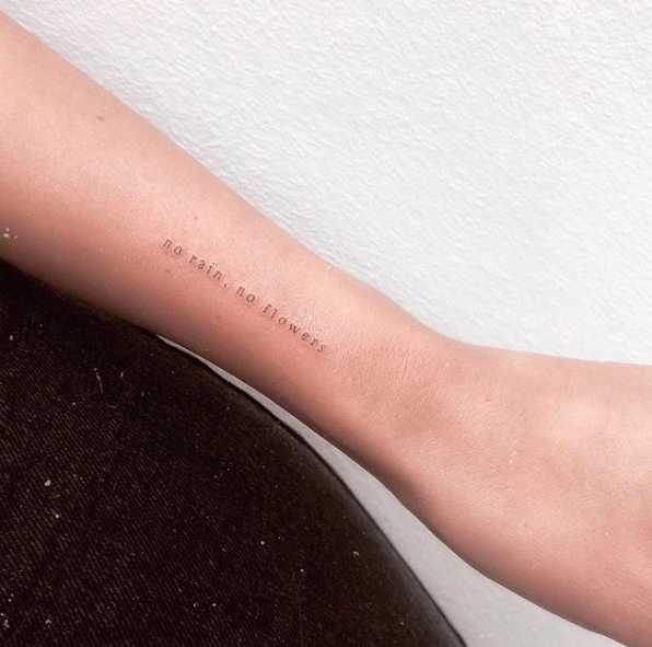 forearm tattoos text