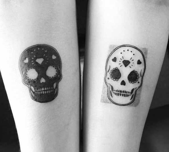 easy skull tattoo designs