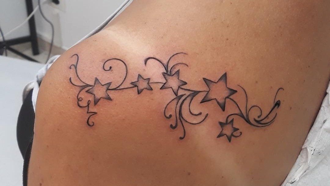 Moon and star tattoo  Star tattoos Star tattoo on wrist Small star  tattoos