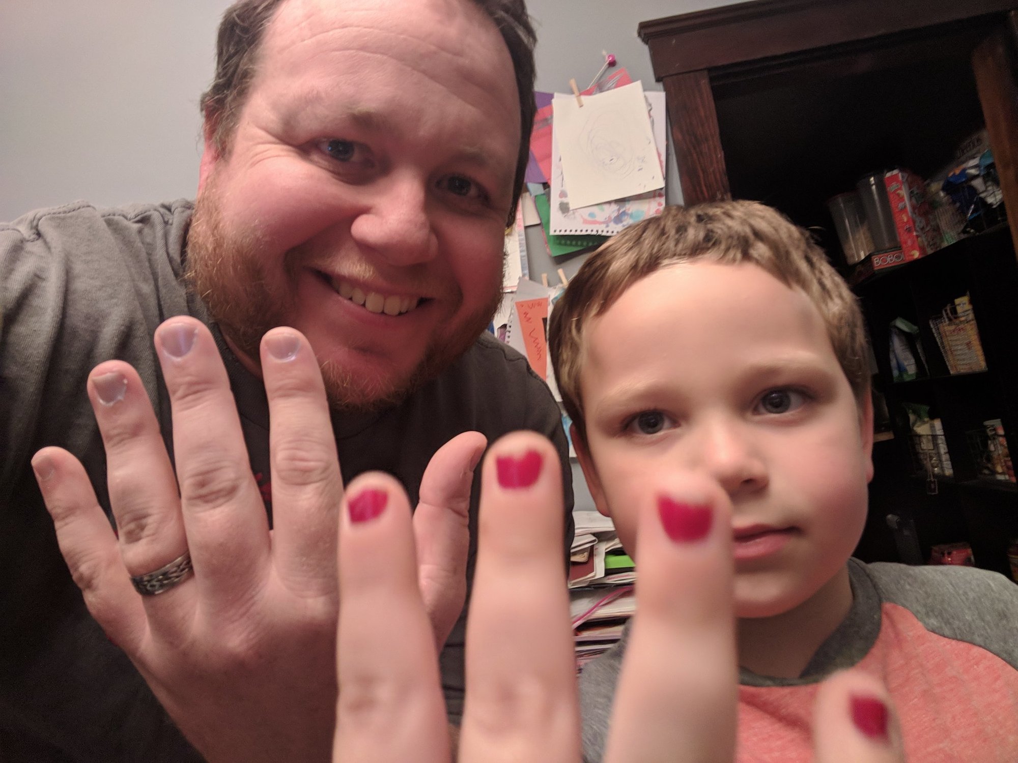 Dad Calls Out People Who Teased Son for Wearing Nail Polish
