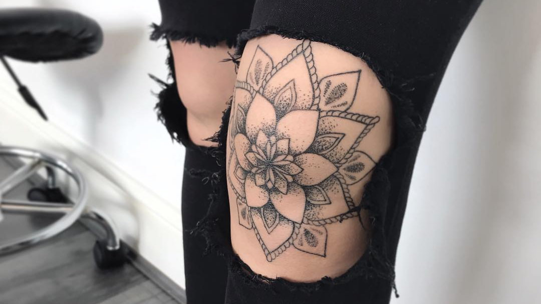 Mandala on a Knee by tattooist Arang Eleven  Tattoogridnet