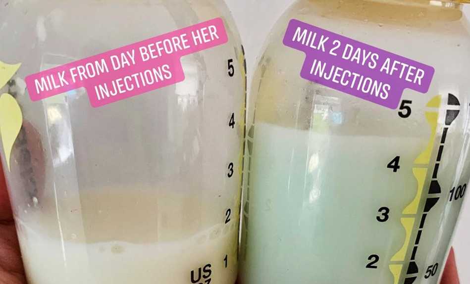 Mom Shares Incredible Photo Of Blue Breast Milk
