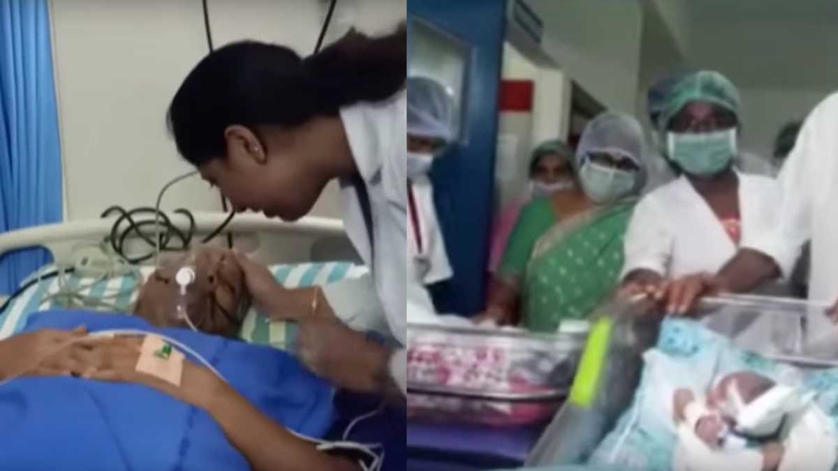 74 Year Old Woman Gives Birth To Twins In India