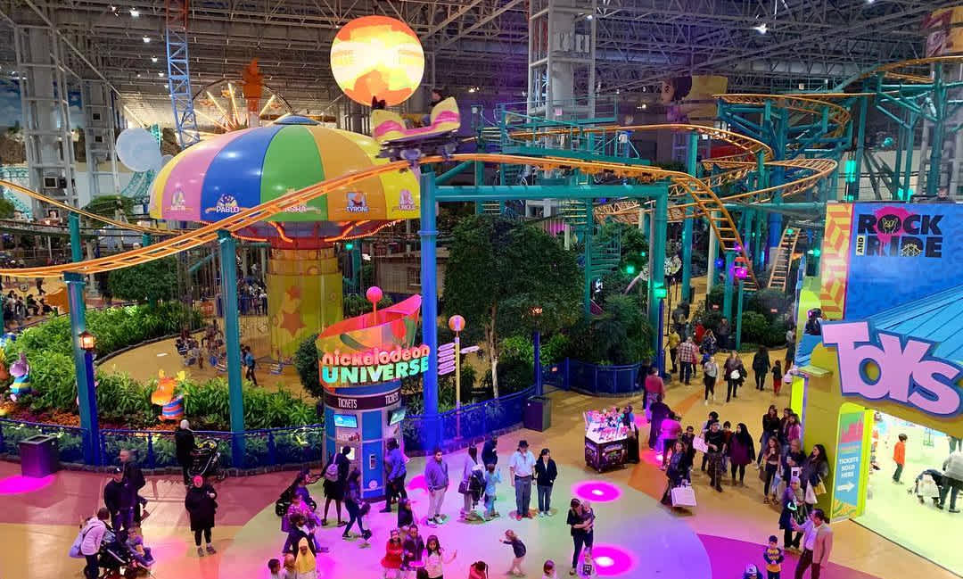 Nickelodeon Universe -- the largest indoor theme park in North