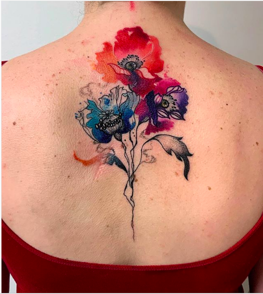 Colorful Paint Brush Tattoo | InkStyleMag