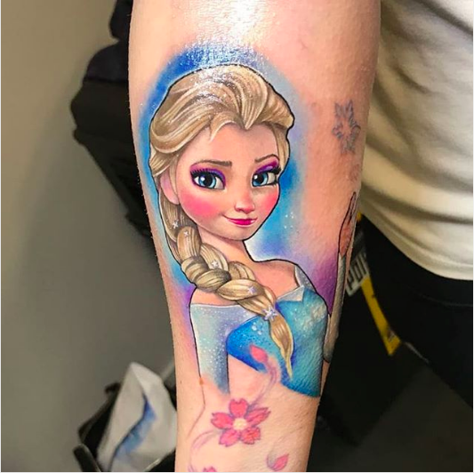 Frozen Olaf Tattoo Design