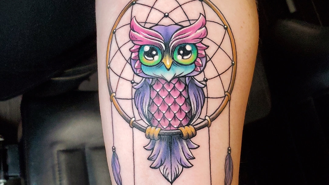20 Watchful Owl Tattoos Flowing with Wisdom (& Cuteness) 