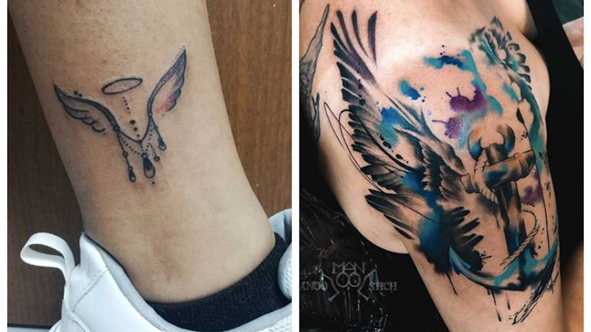 20 Lovely Light & Disturbingly Dark Angel Tattoos | CafeMom.com