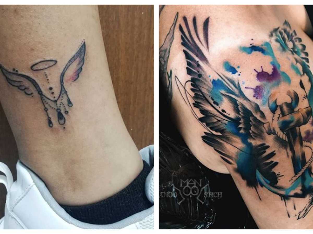 20 Lovely Light & Disturbingly Dark Angel Tattoos | CafeMom.com