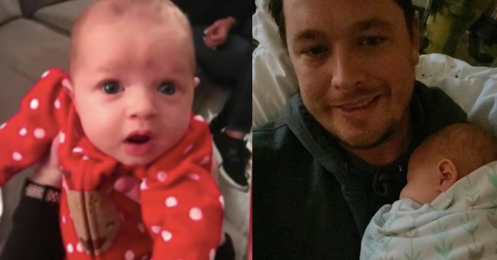 Heidi Broussard and Shane Carey with their daughter