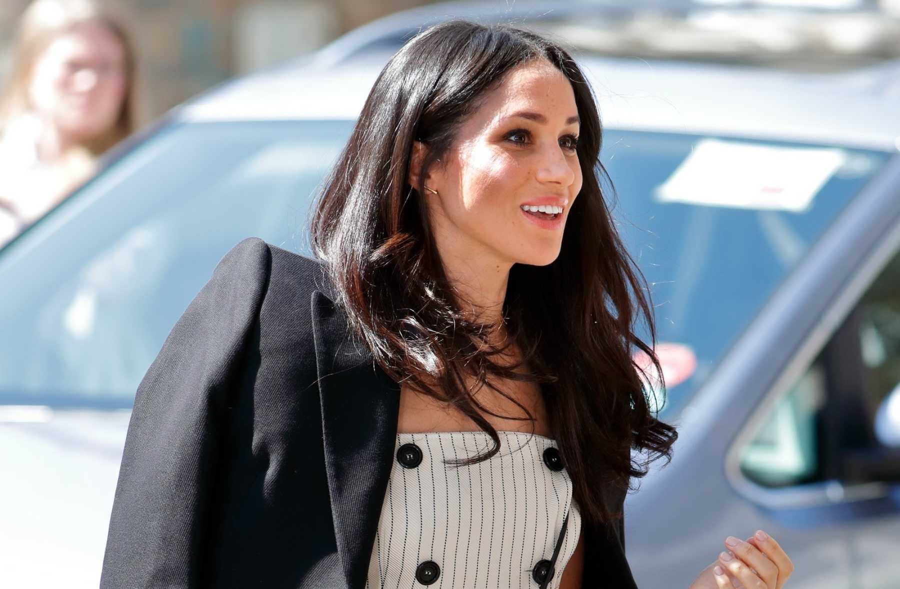 Meghan Markle Wore a Thing: Chic Black Givenchy Pantsuit Edition -  Fashionista