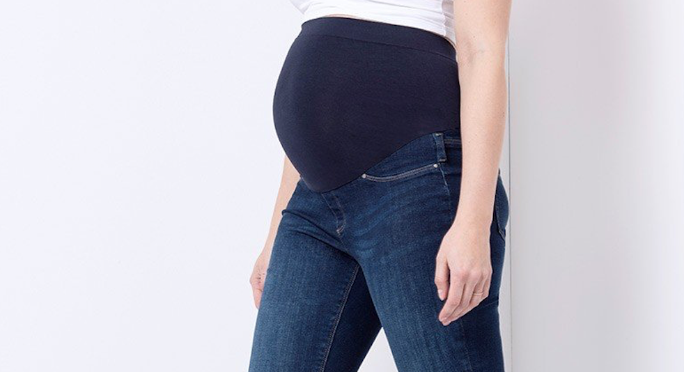 Low Waist Maternity denim pants | SWEET MOMMY
