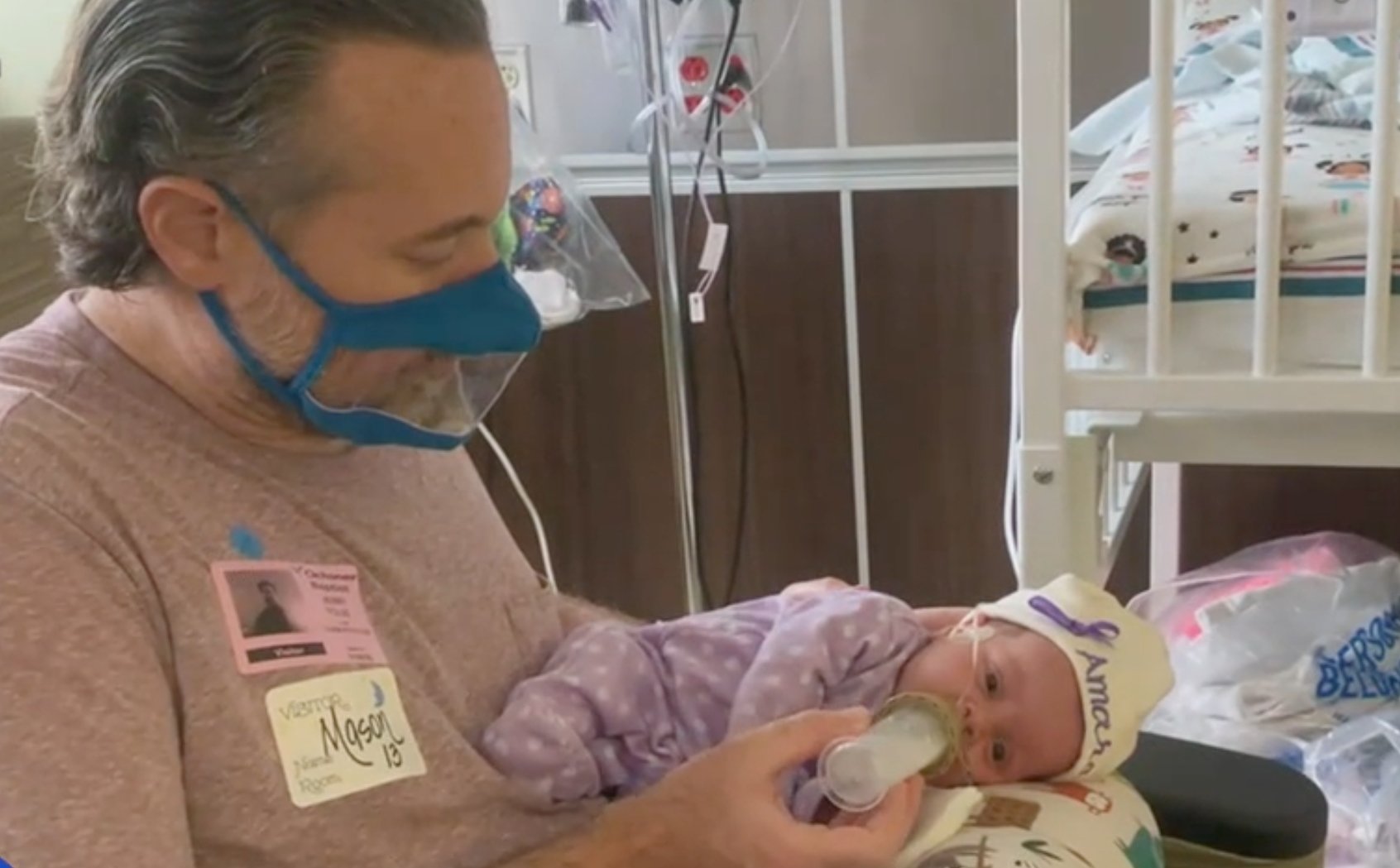 New Clear Face Masks Let NICU Babies Bond with Parents