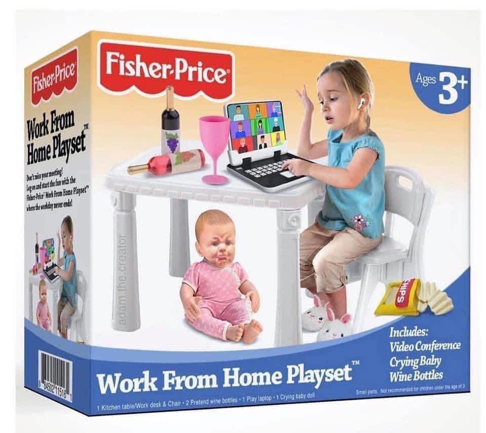 Fake 'Work From Home' Kids' Toy Hits Home