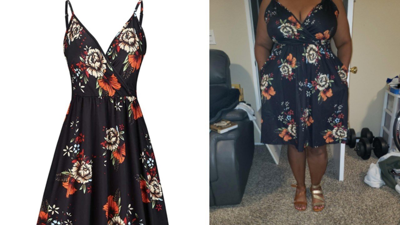 figure flattering cocktail dress
