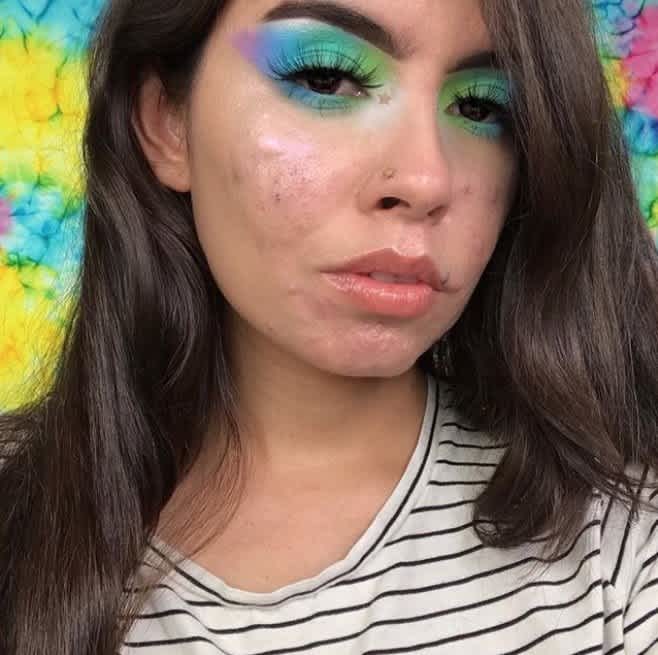 Makeup Artist Was Ashamed Of Acne Until She Incorporated It Into Her Beauty  Look | CafeMom.com