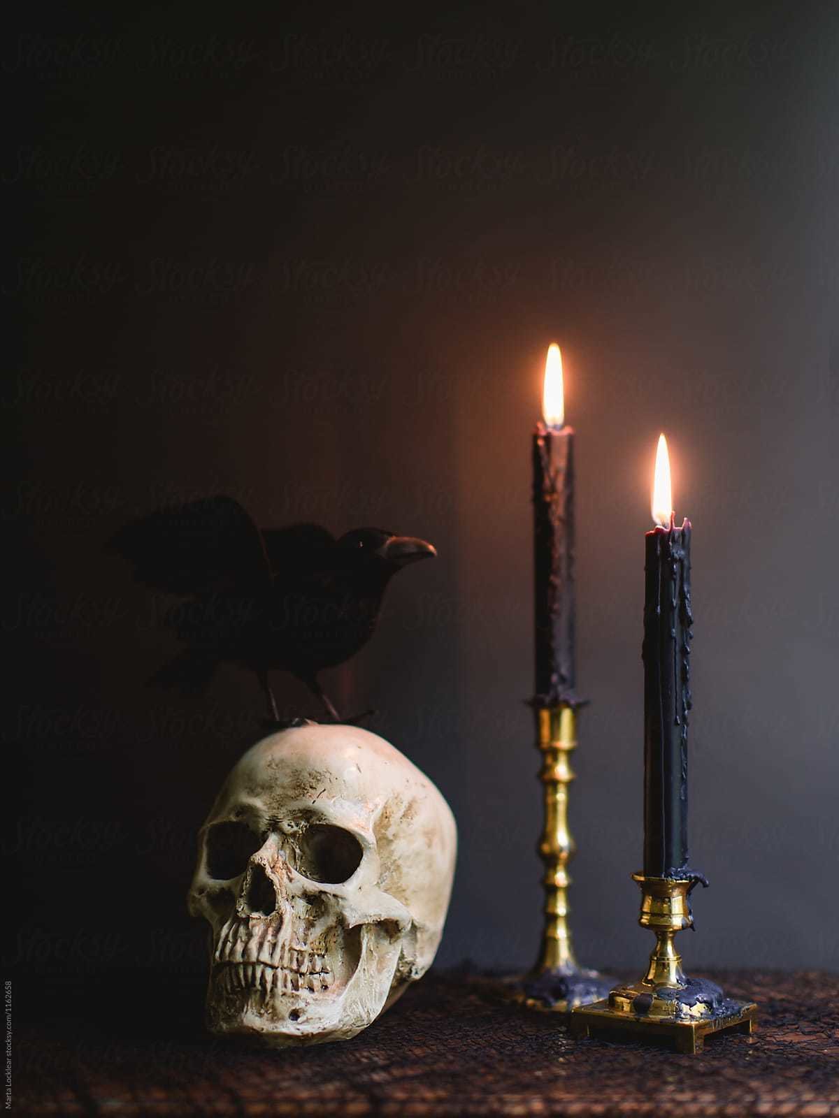 Black candlestick on sale