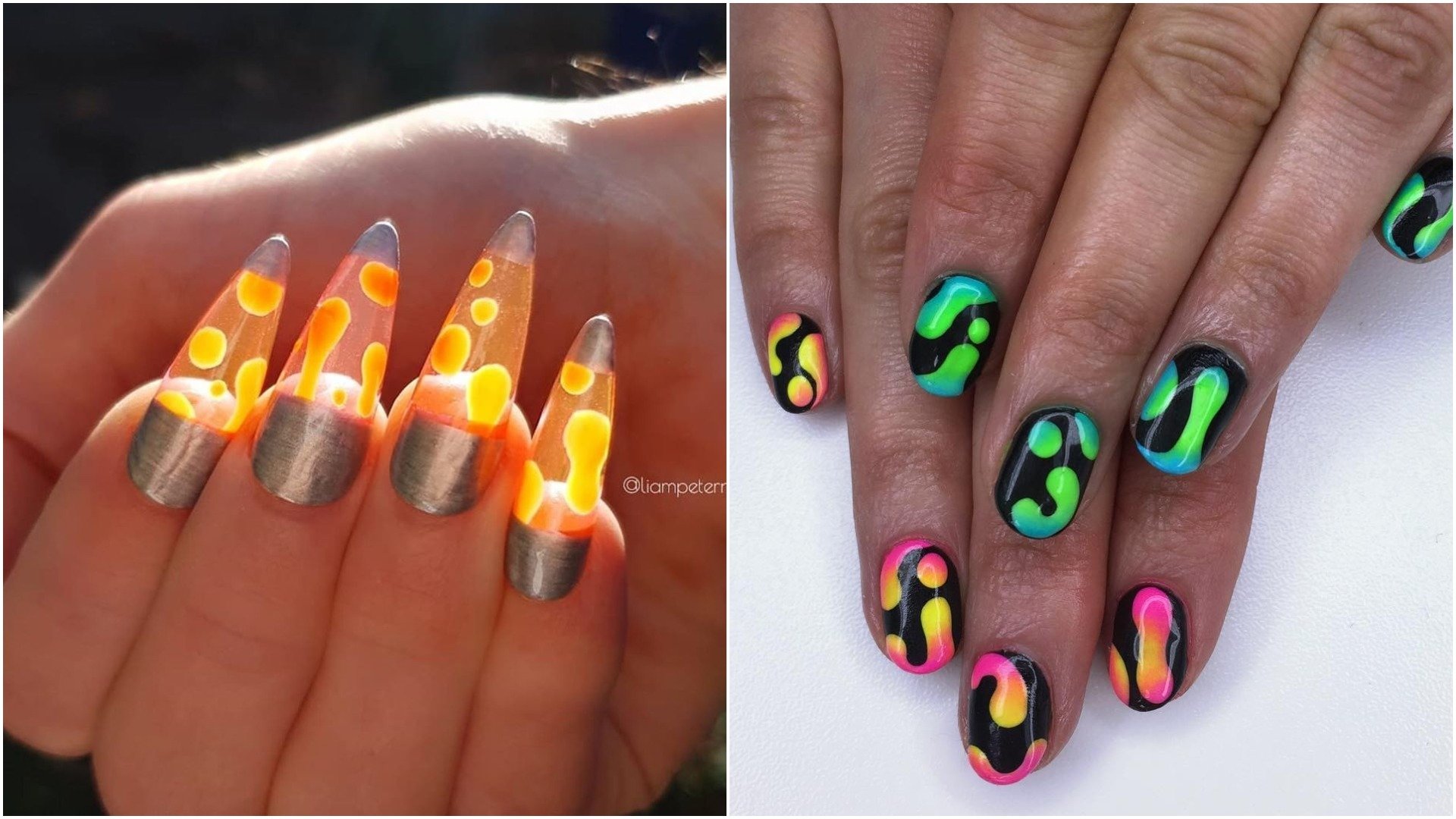 lava lamp fingernails