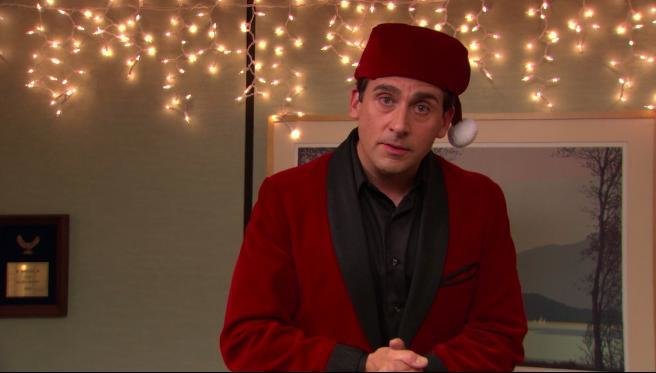 michael scott classy santa hat