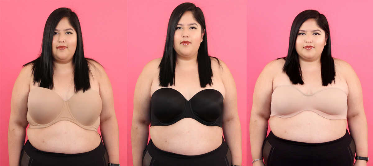 Women With Big Boobs Wear Strapless Bras For A Week 