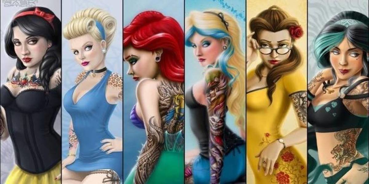 UPDATED Disney Princess Tattoos