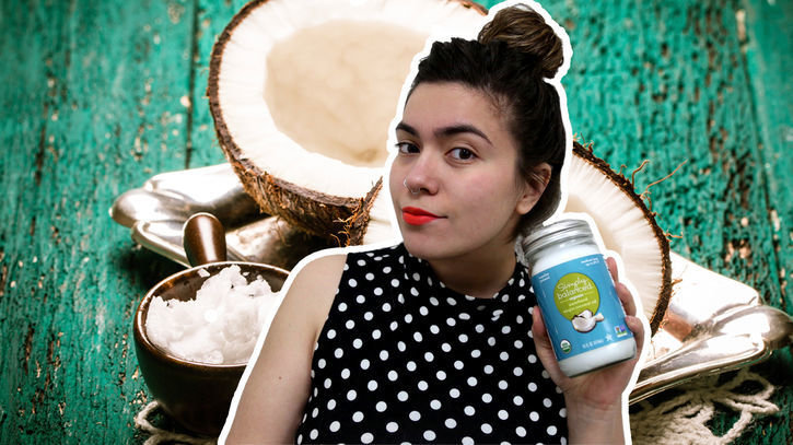 Coconut oil shop under eyes