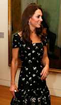 Kate Middleton black floral dress