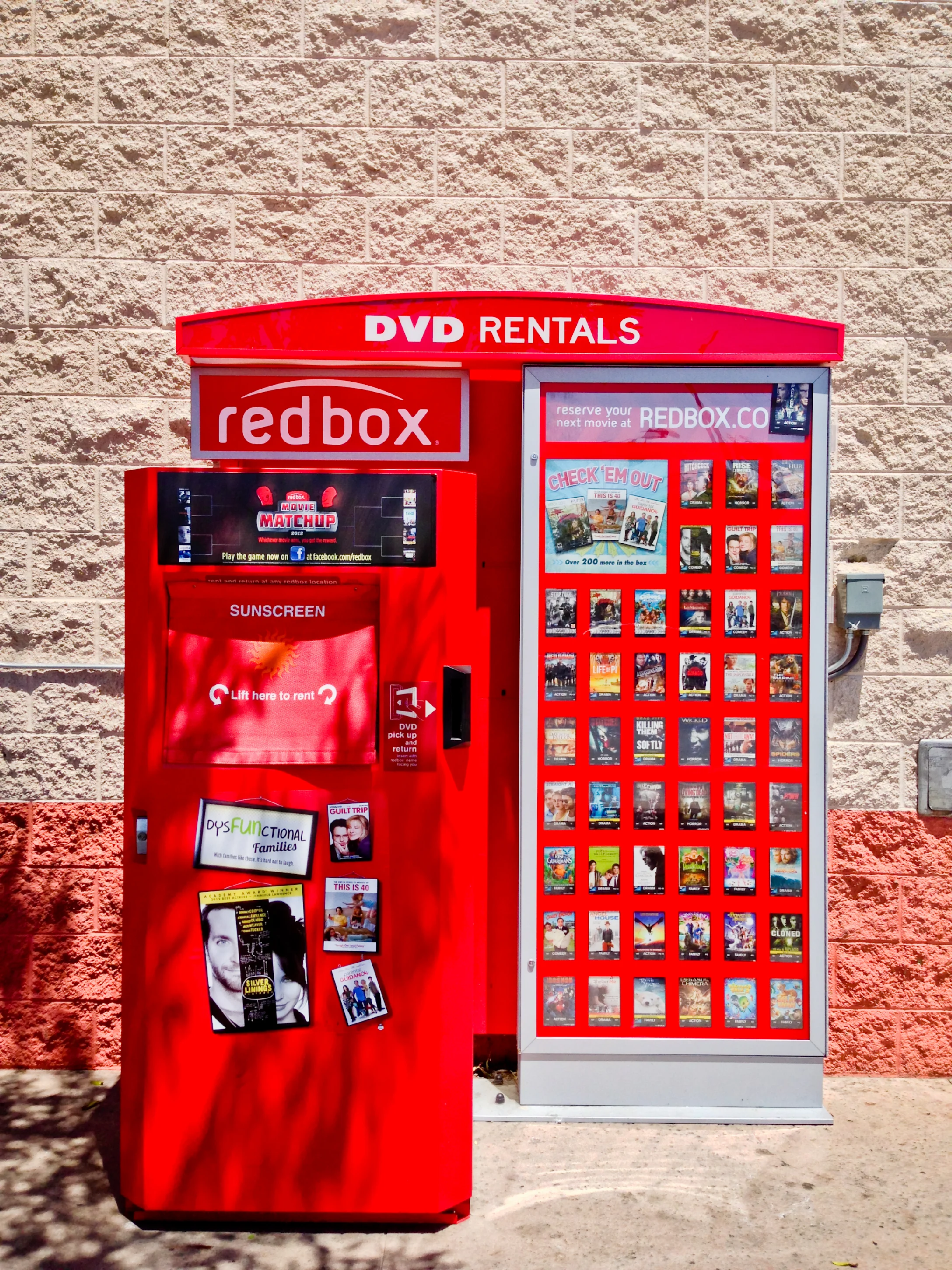 Attach a bag of popcorn to a Redbox machine