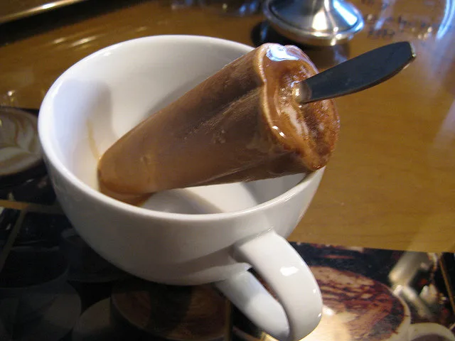 2. Eat coffee ice pops