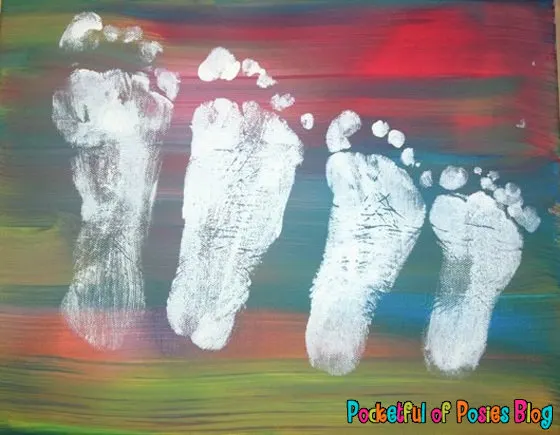 Footprint Wall Art for Older Kids