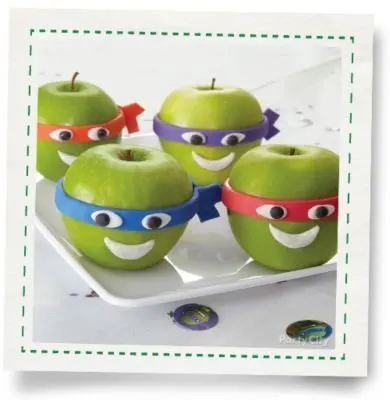 Teenage Mutant Ninja Turtle Apple Faces