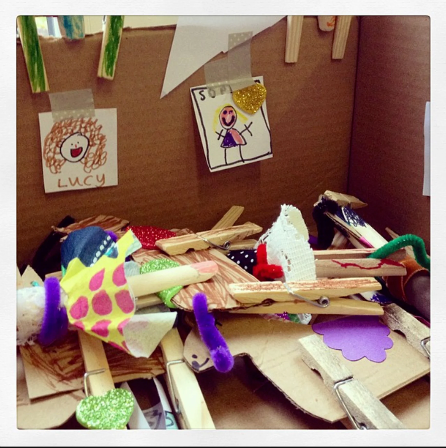 Clothespin Doll House