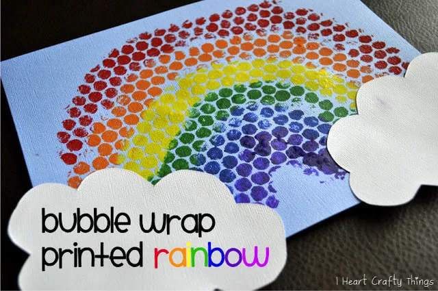 Bubble Wrap Rainbow