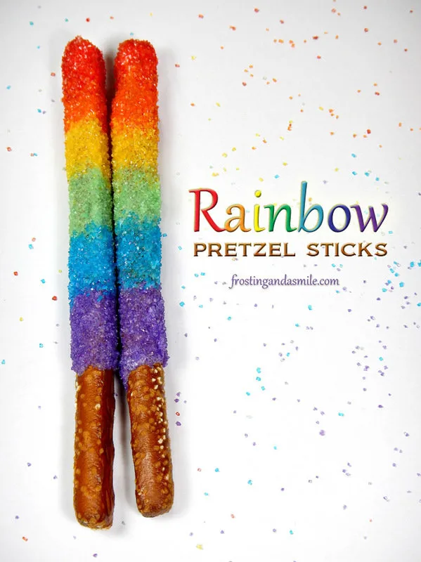 Rainbow Pretzels