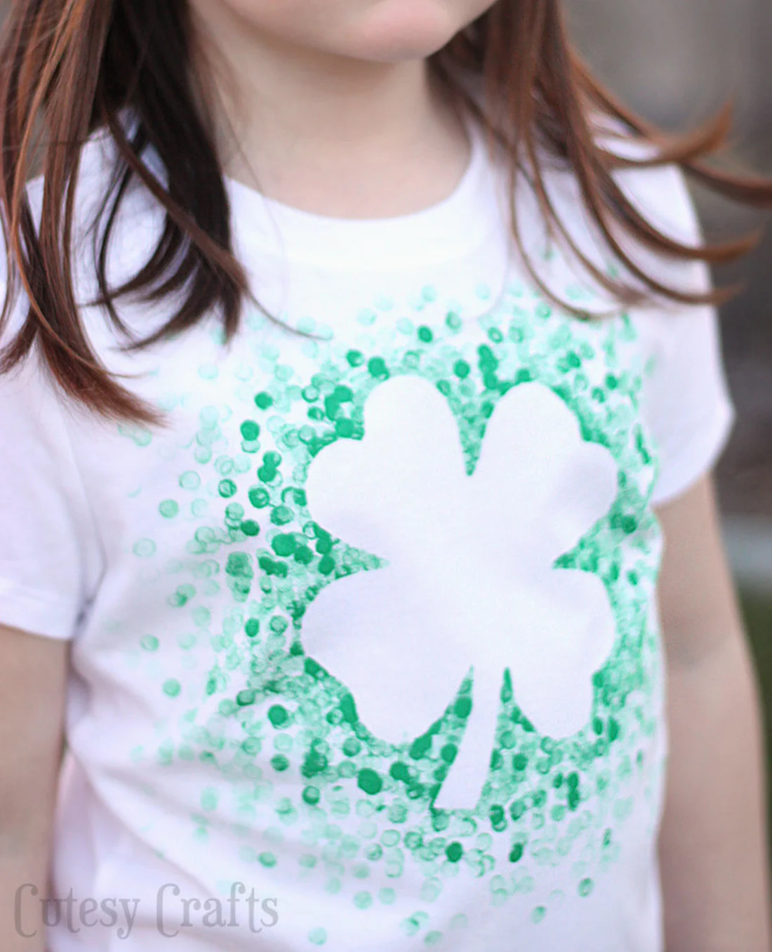 Eraser Stamped Clover Shirt