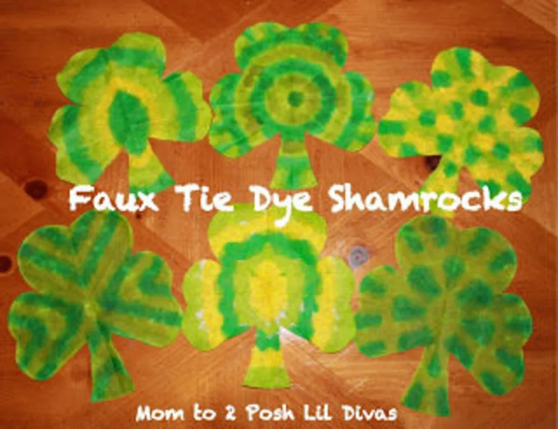 Tie-Dye Shamrocks